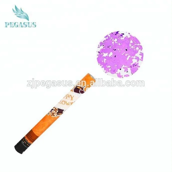 Fashion black party poppers halloween shooter confetti popper fireworks