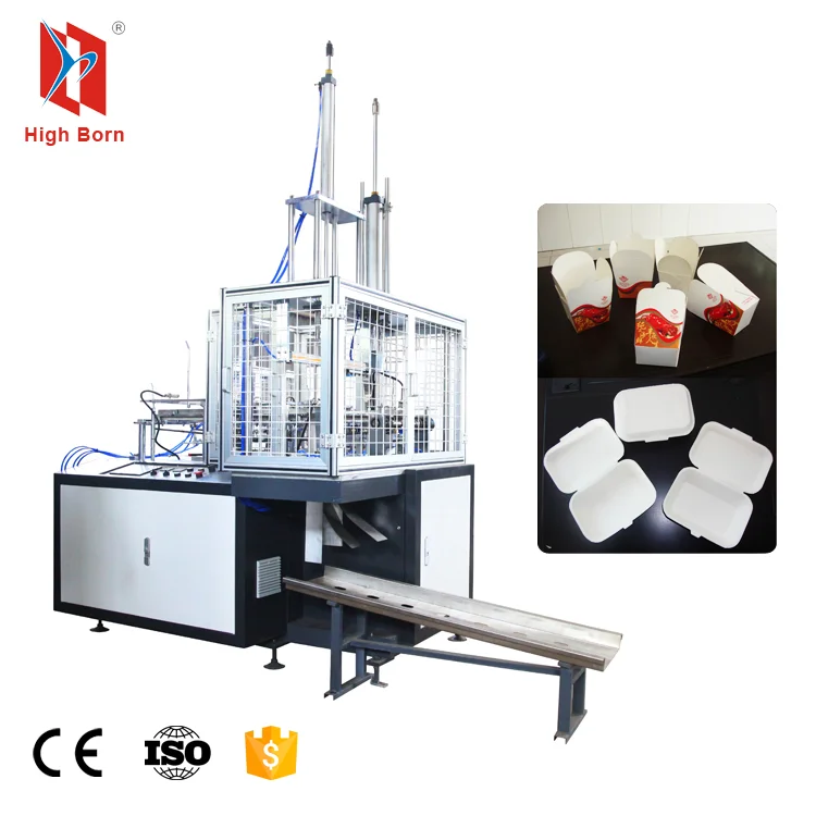
Take-away paper food box container/dish tray making machine price list cost 