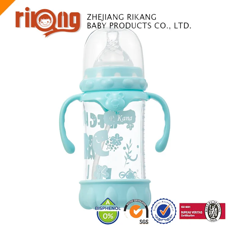 High Quality BPA Free Glass Baby Bottle,Safety Baby Product RK-3107