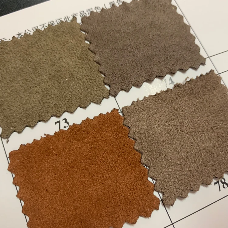 New direct sales Korean fiber velvet suede fabric for shoe upper sofa trousers dress