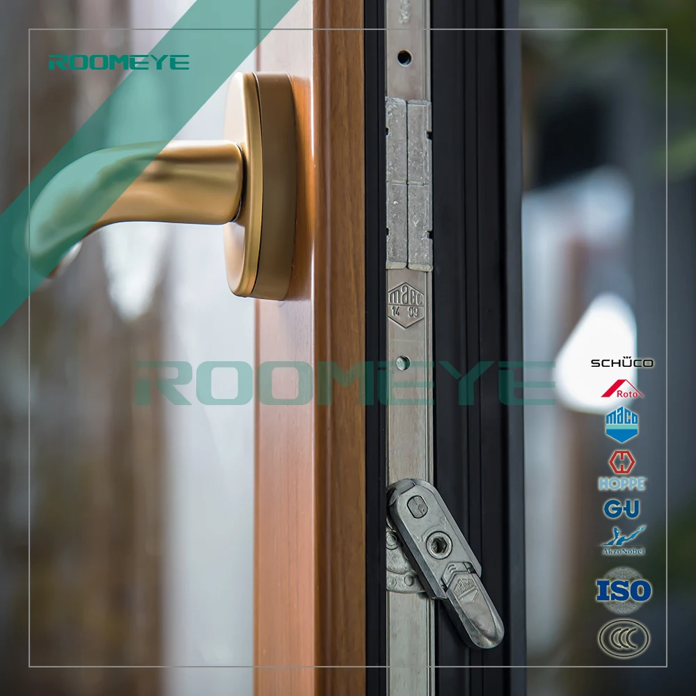 ROOMEYE, алюминиевые деревянные оконные рамы с двойным остеклением