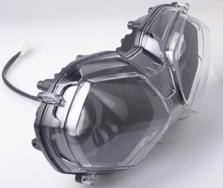 YongJin светодиодная фара для мотоцикла с ангелочками, сменная фара для мотоцикла tiger 800