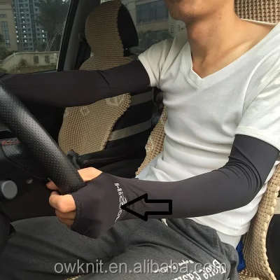 
Fashion 2019 Outdoor Custom Sports Slimming Ice Silk Sublimation Protective Sleeves For Arms 