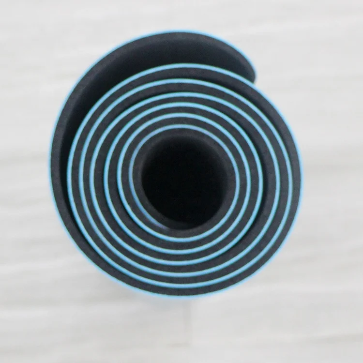 eco Friendly Extra Thick Anti Skid guide Line Natural Rubber Easy Clean custom PU leather Yoga Mat adult size large wider mat