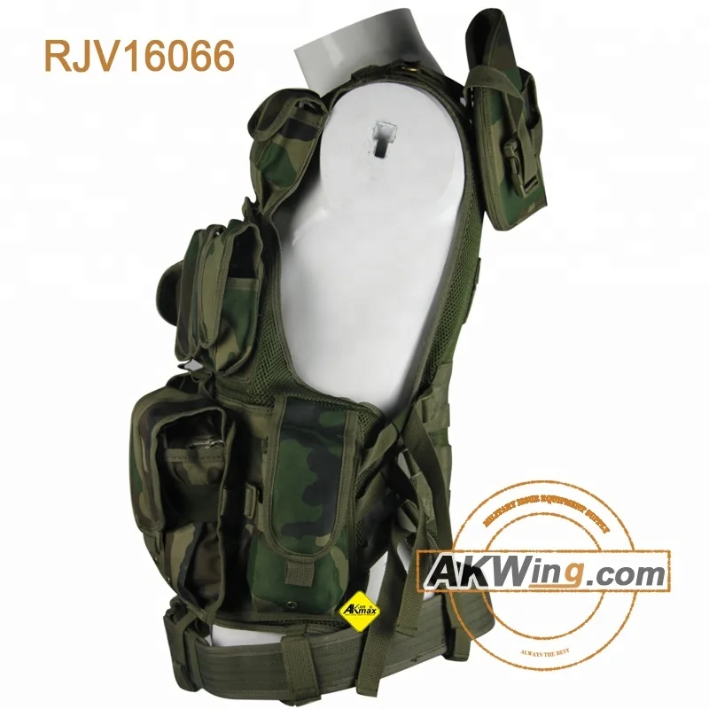 Woodland Classic SWAT Tactical Police Vest With Duty Belt