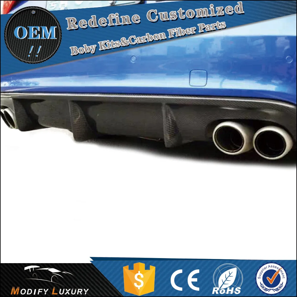 Модифицированный роскошный спойлер для заднего бампера из углеродного волокна для Audi S5 2013 Facelift