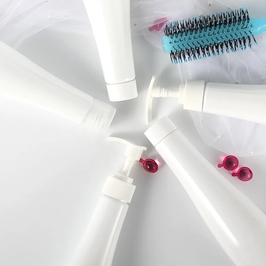 Custom Empty Refillable Kids Shampoo Factory OEM Lotion Pump PET Skincare Packaging Cosmetic Plastic Shampoo Plastic