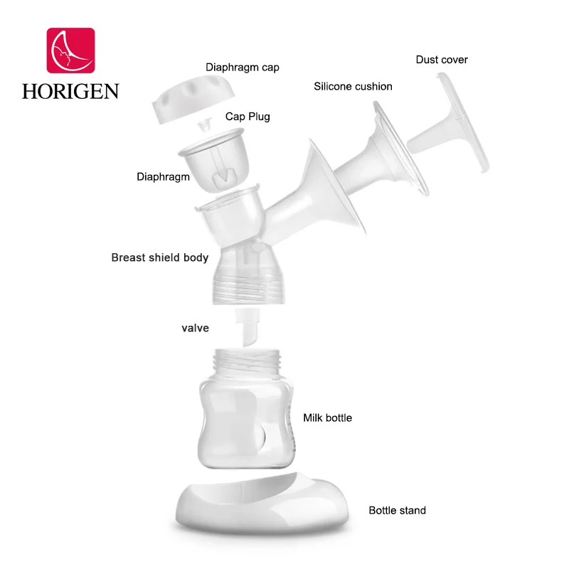 HORIGEN Medical device double Electric Breastpump Mom healthcare Portable Breast suction Pump