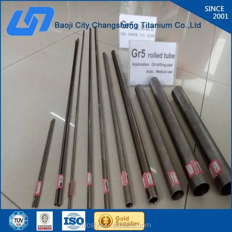 ASTM B861 BT 6 Толщина Стенки 1.0~1.2mm Титановый трубки Сделано в Китае