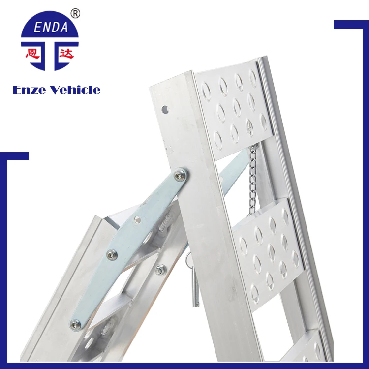 lawnmover plate dual folding portable motorcycle bike aluminum car loading ramp