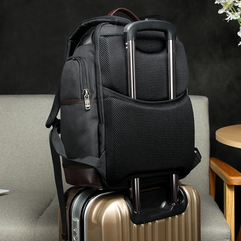 New Design Durable Versatile Simple Travel Waterproof Multi Functional Notebook Backpack for Men in High School