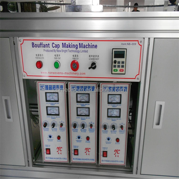 
Fully automatic ultrasonic bouffant cap making machine for bouffant cap 
