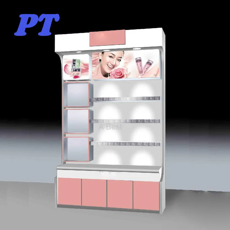 makeup storage cabinet, skincare product display, cosmetic display cabinet and showcase