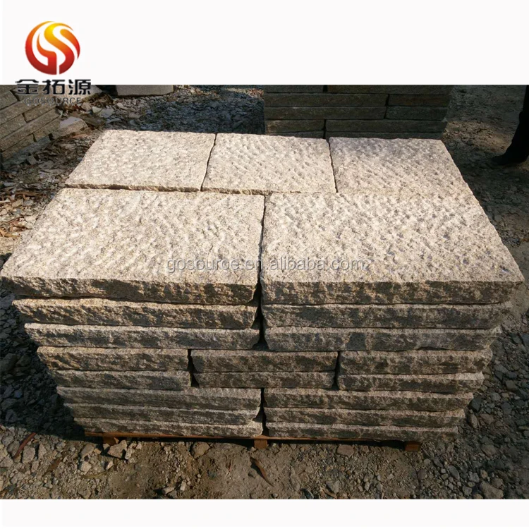 Outdoor Decoration Natural G682 Beige Granite Paving Stone Slabs Driveway