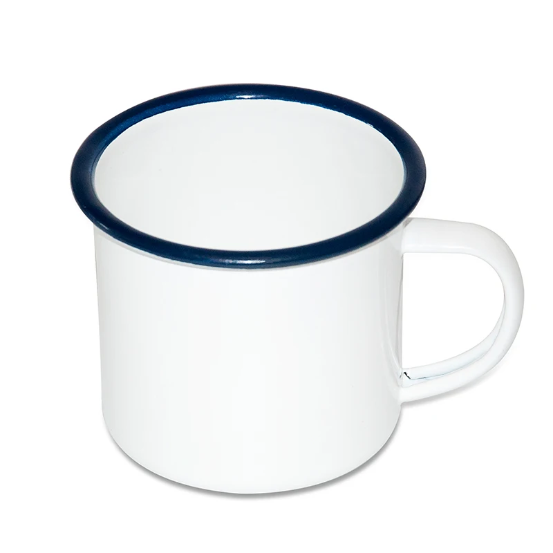 Sunmeta White sublimation blank mug sublimation custom enamel mug