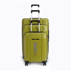 British style unique travel suitcase orange PP girls luggage for travel or business trips