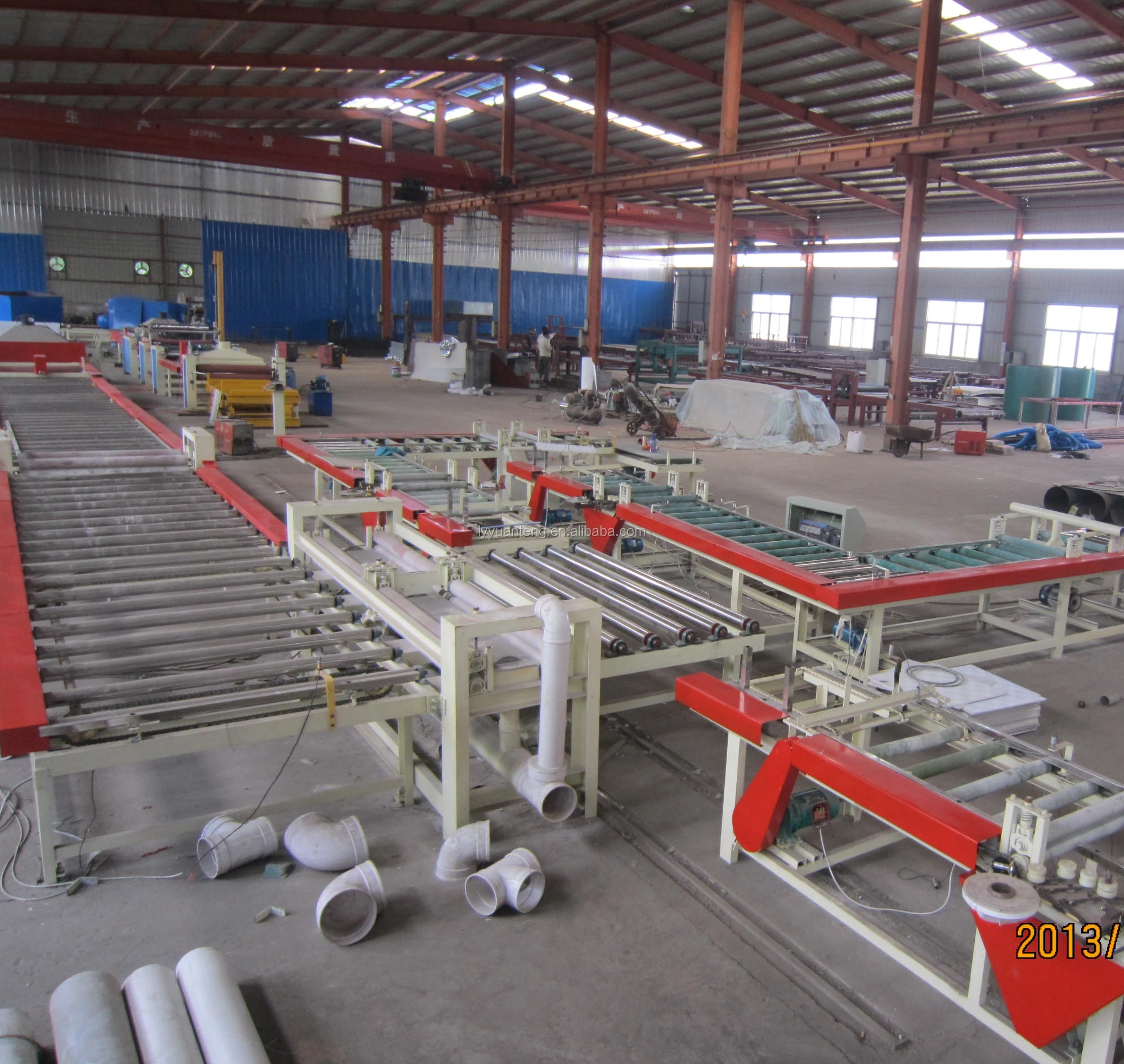 pvc laminated gypsum ceiling tiles machine