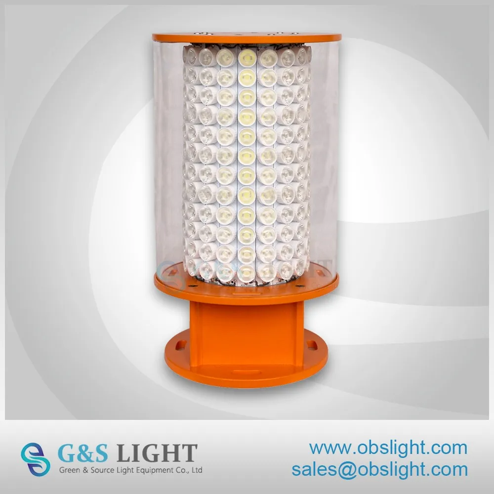 LED high intensity aviation obstruction light/warning aircraft lighting