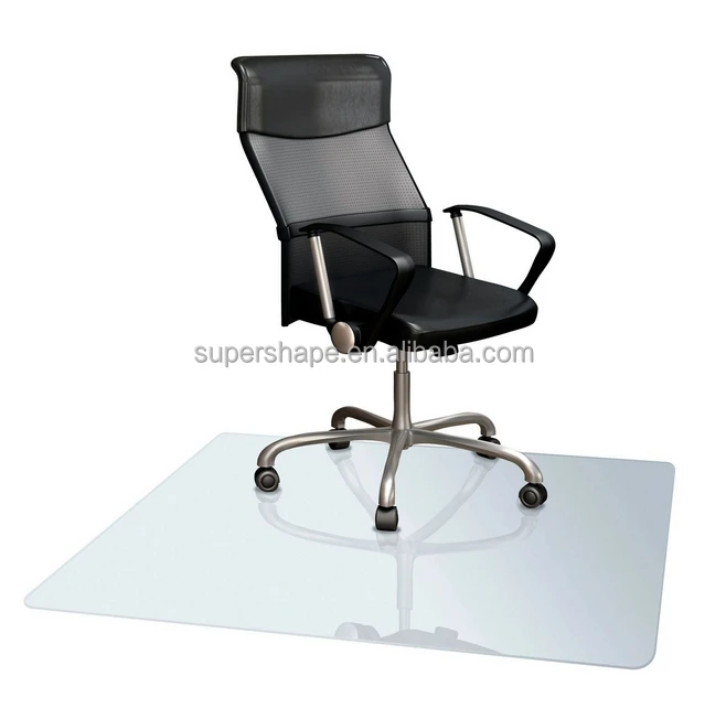 Transparent Floor Chair Mat Unrolled Office Chair Mat for Hard Floor thick PVC