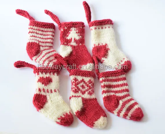 mini knitted christmas stocking cute christmas stocking hangers