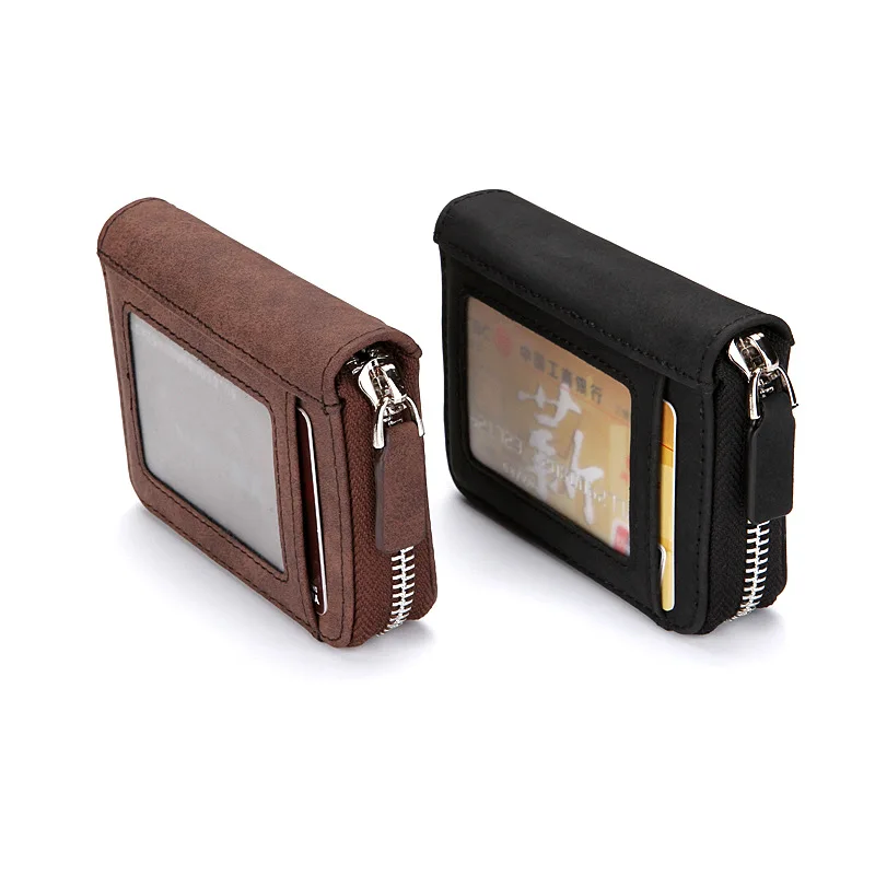 Yiwu Factory Mini Model RFID PU Leather Accordion Security Wallet Credit Card Wallet