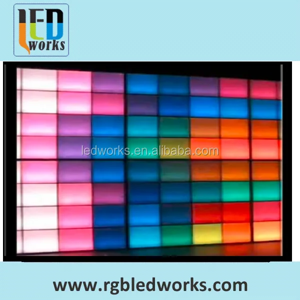 sound interactive LED decorative video wall panel light for night bar