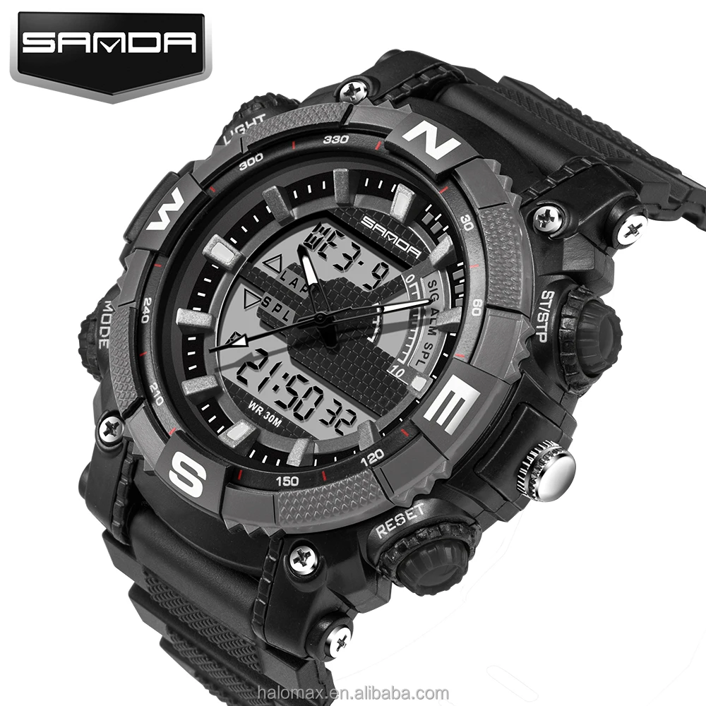
SANDA Military Sport Watch Men Top Brand Luxury Famous Electronic LED Digital Wrist Watch For Men Male Clock Relogio Masculino 
