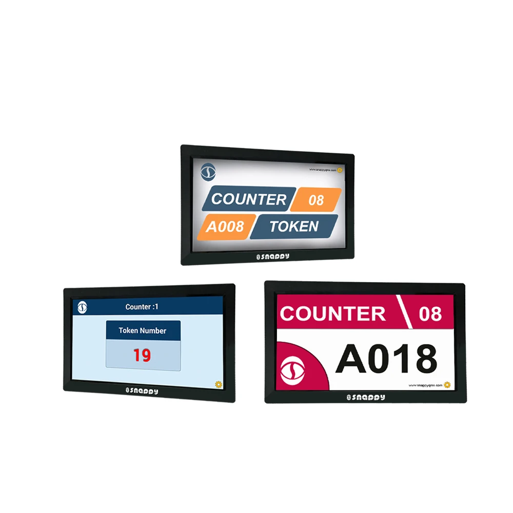 Snappy 21,5 дюймовая система очереди с отображением номера очереди для банков, больниц, клиник, аптек