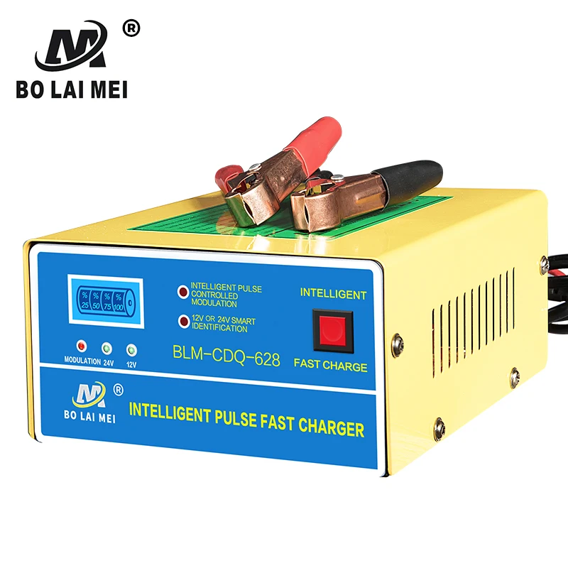 12v 24v 7ah smart digital car battery charger jump starter