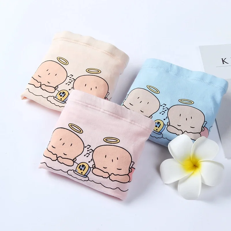 Новейший новый дизайн, женские трусики для беременных из чистого хлопка, милая помпа с изображением ангела, нижнее Белье для беременных с высокой талией, трусики