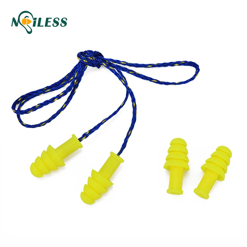 
waterproof swimming ear plugs silicon reusable earplugs with TPE material for several time use 
