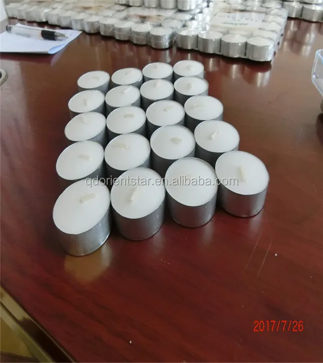 Hot Sale Unscented Tea Light Customizable Wedding Tealight Candle With Color Label For Christmas Parties Birthday