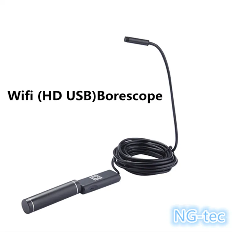 High resolution flexible snake scope usb borescope endoscope inspection snake camera
