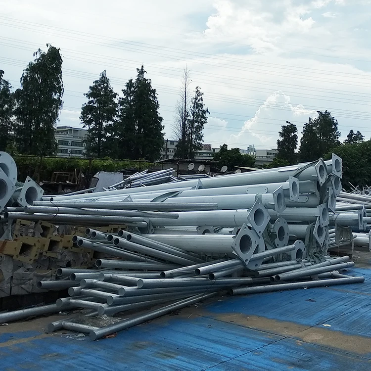 Economical led Street  lighting pole Top Selling Standard Height Steel Pipe 6M For Sale Used