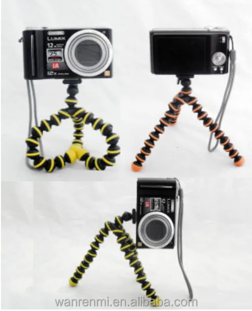 
mini flexible octopus gorilla selfie stick phone dslr go pro camera tripod 