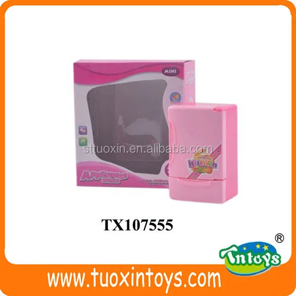
pink mini fridge toy, toy refrigerator, kindergarten furniture toys 