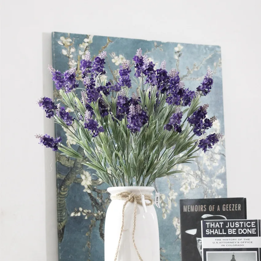Shininglife Brand manufacturers wholesale Artificial  4 long stem provence lavender flower