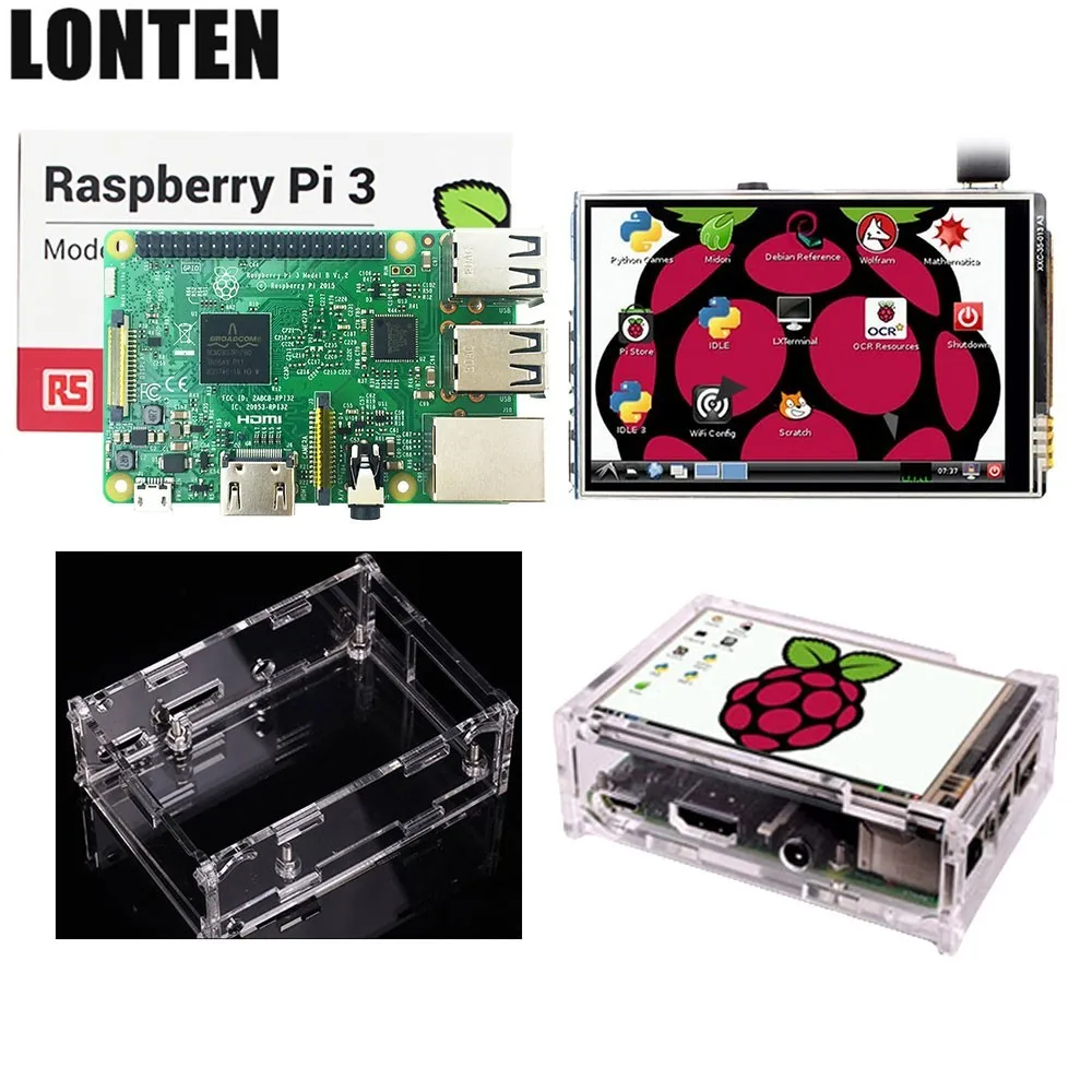 Лидер продаж Raspberry Pi 3 Model B 1 ГБ LPDDR2 BCM2837 четырехъядерный процессор Ras PI3 PI 3B с Wi-Fi и