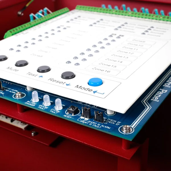 Профессиональные dc24v 16 зоны панель управления пожарной сигнализации