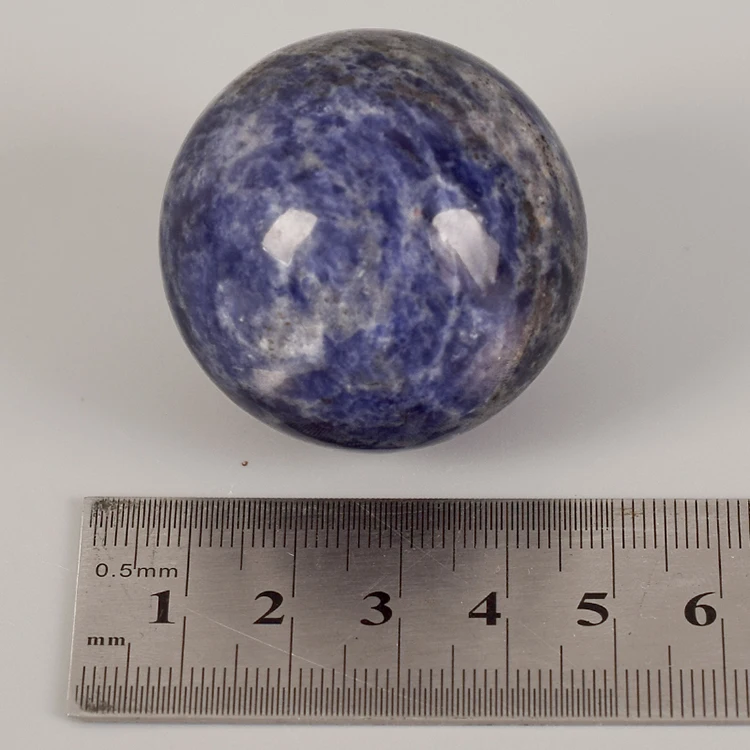 Natural quartz sphere healing blue-veins stone  ball Rock stone sphere