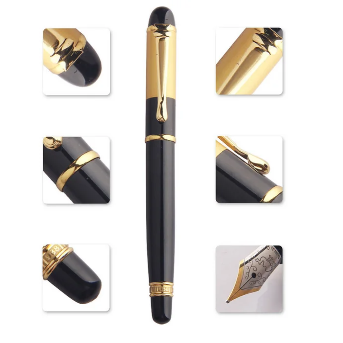 
Chinese carved fountain pen luxury corporate gift metal fountain pen 