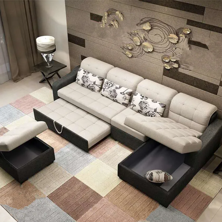 
Living room cheap chesterfield folding transformable furniture new design sofa bed set 