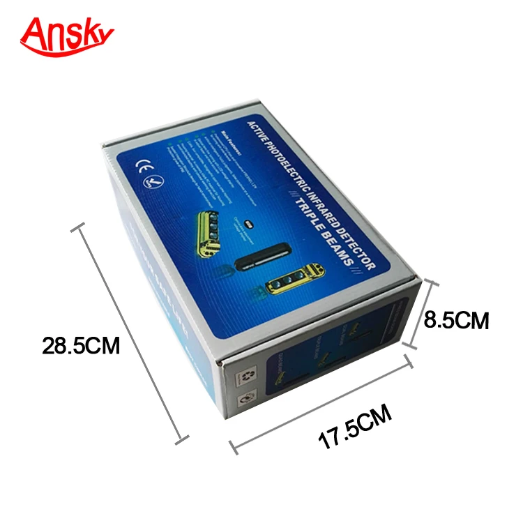 Wireless Solar Powered Perimeter Protection Beam Sensor
