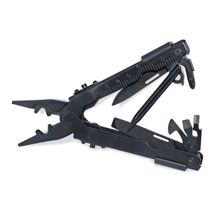 Многофункциональные плоскогубцы из нержавеющей стали, черный многофункциональный инструмент