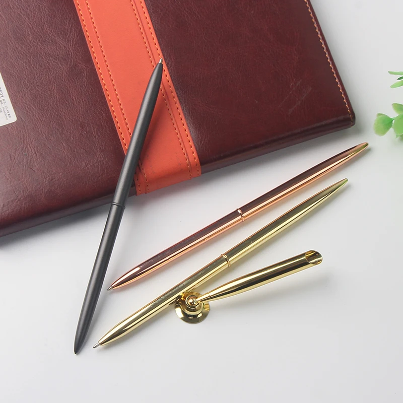 Rose Gold Custom Logo Desk Cap Pen for Hotel