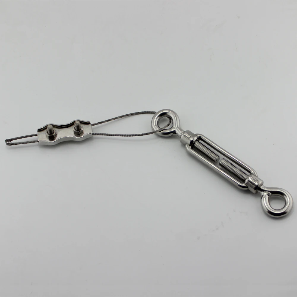 Factory Customize Eye Hook Turnbuckles Type 304/316stainless Steel for Cable/boat/wooden Furniture Open Body Turnbuckle European