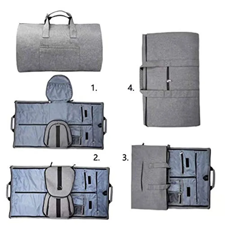 Super Convenient Convertible Foldable Trip Travel Carry-on Suit Premium Garment Bag/Travel Duffel Bag