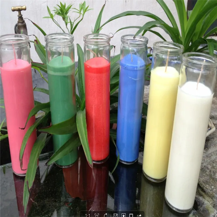 Glass Prayer Candles 8 Inch Devotional Candles