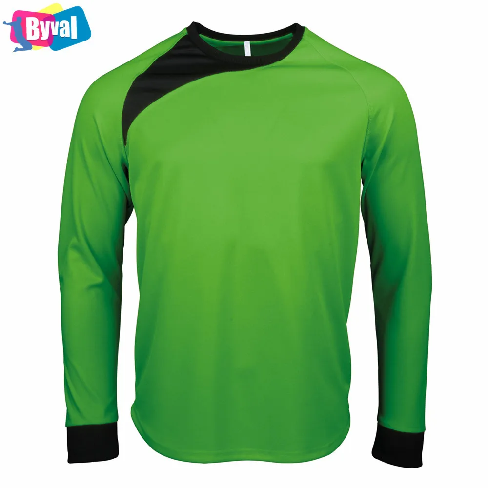 Детское Джерси футбольного голкипера изготовленный на заказ 100% полиэстер с длинным рукавом, Детская рубашка Джерси с возможностью нанесения логотипа по вашему желанию