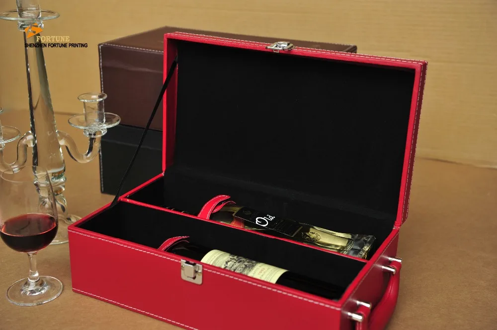 2017 самый популярный Высокое Качество Глянцевый Закончил Лак Подарок вина упаковочной коробки деревянные